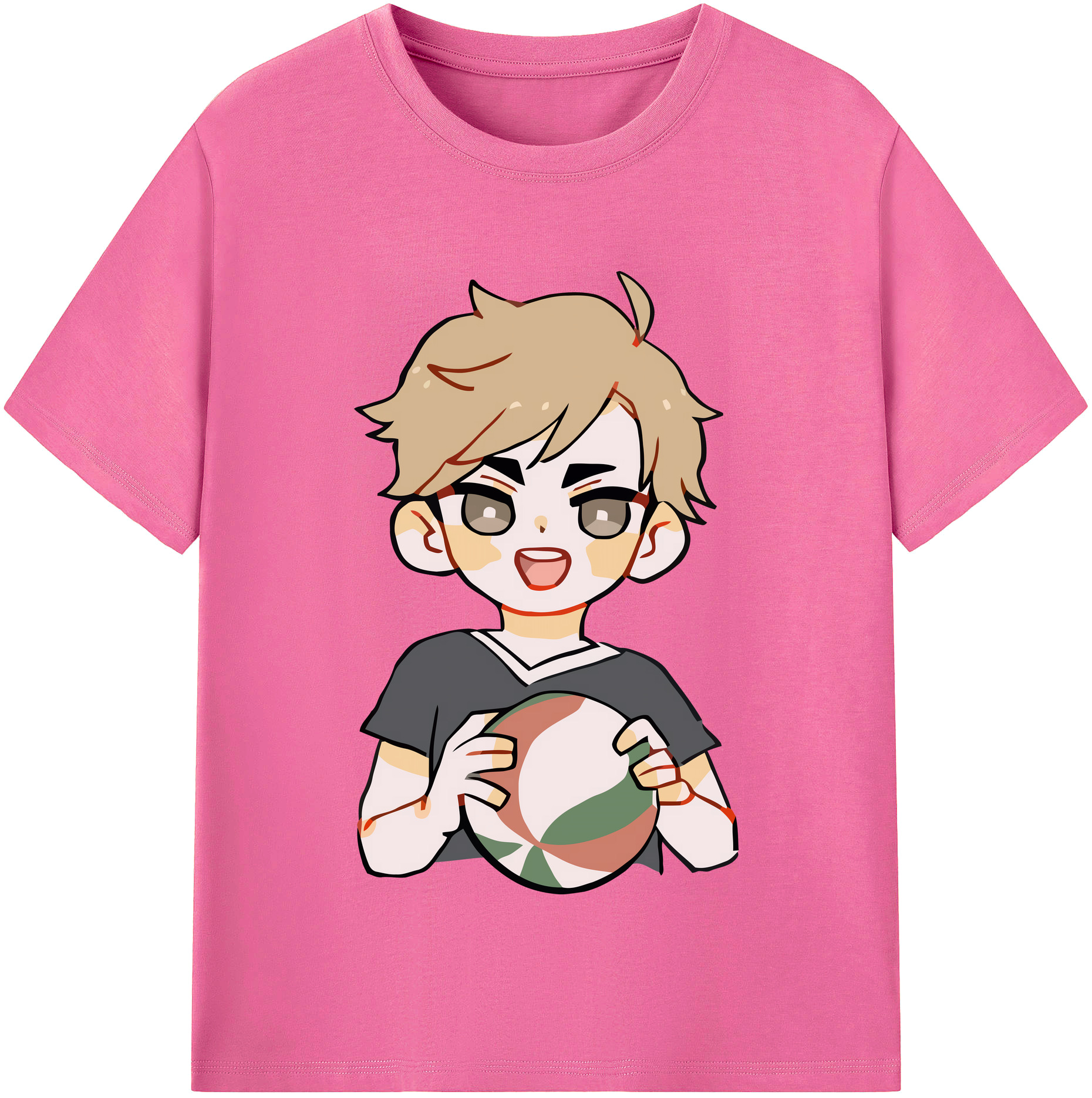（画像用） ハイキュー!! Haikyu!! レディースカジュアルプリントTシャツ（綿100％）